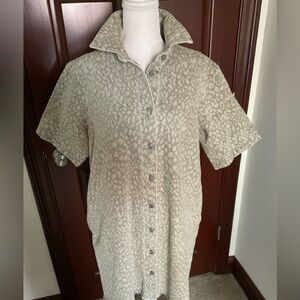 Universal Thread Tan Print Dress. Sz. Medium NWT